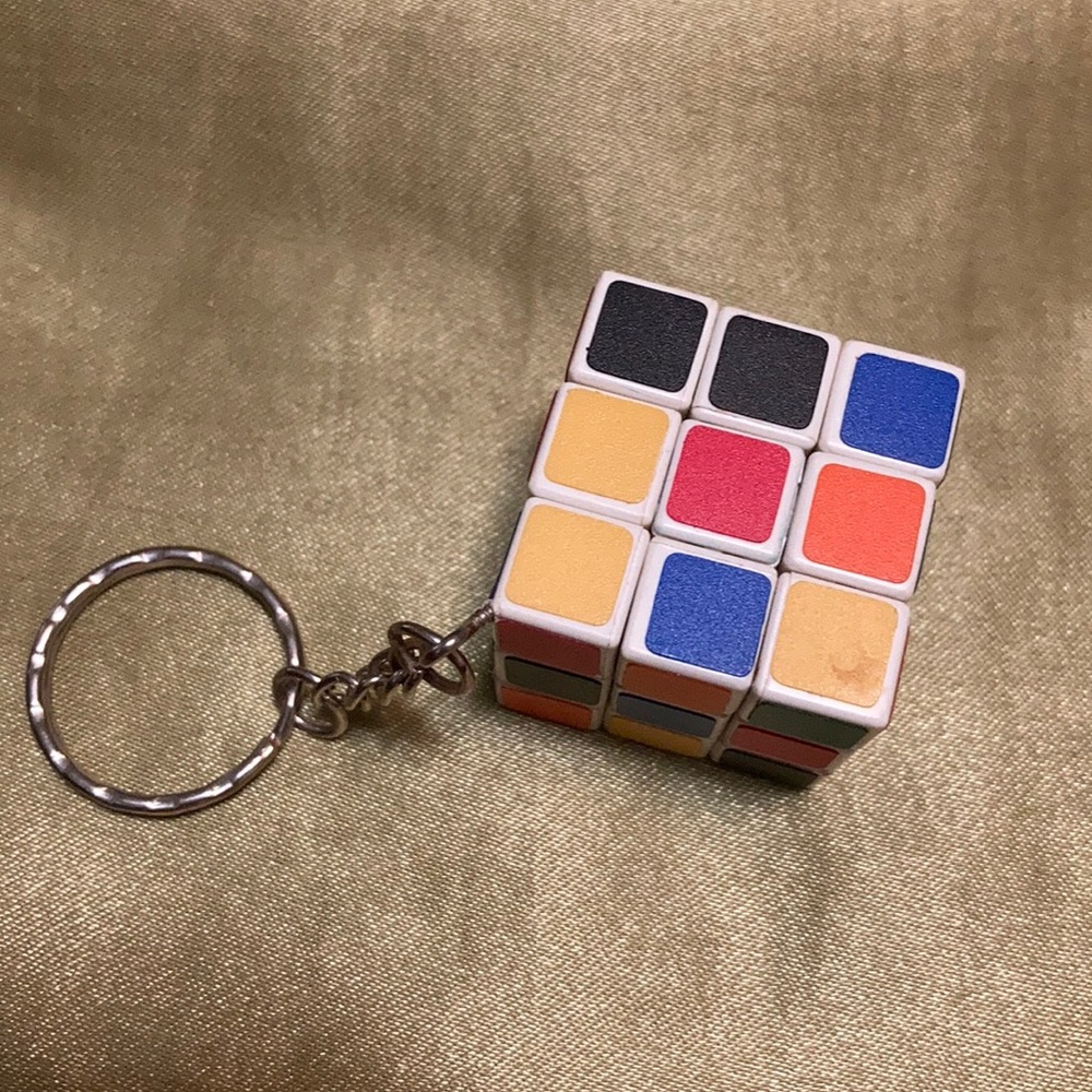 Mini Rubik’s Cube Key Chain - Picture 1 of 3